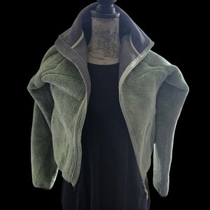 Women's Olive Fleece Ski Jacket S 6 By GILL